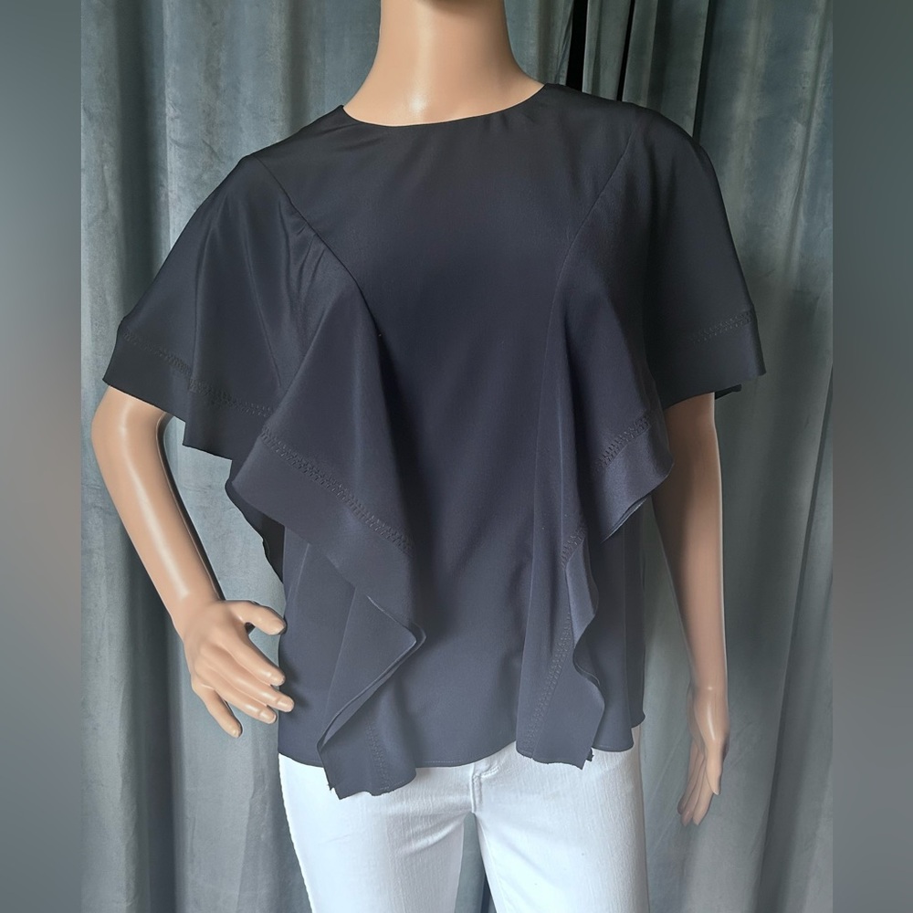 *NWT* Chloé silk ruffled top